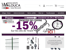 Tablet Screenshot of boutique.rossi-fer.com